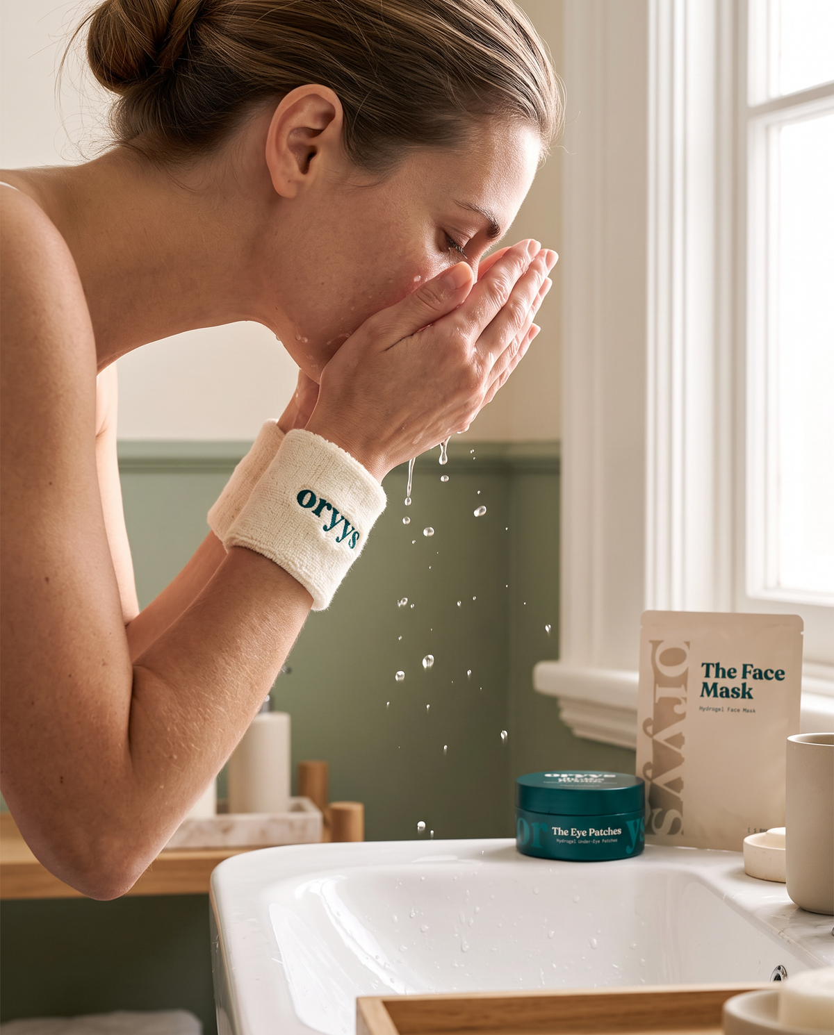 Washing the face with The Wristbands