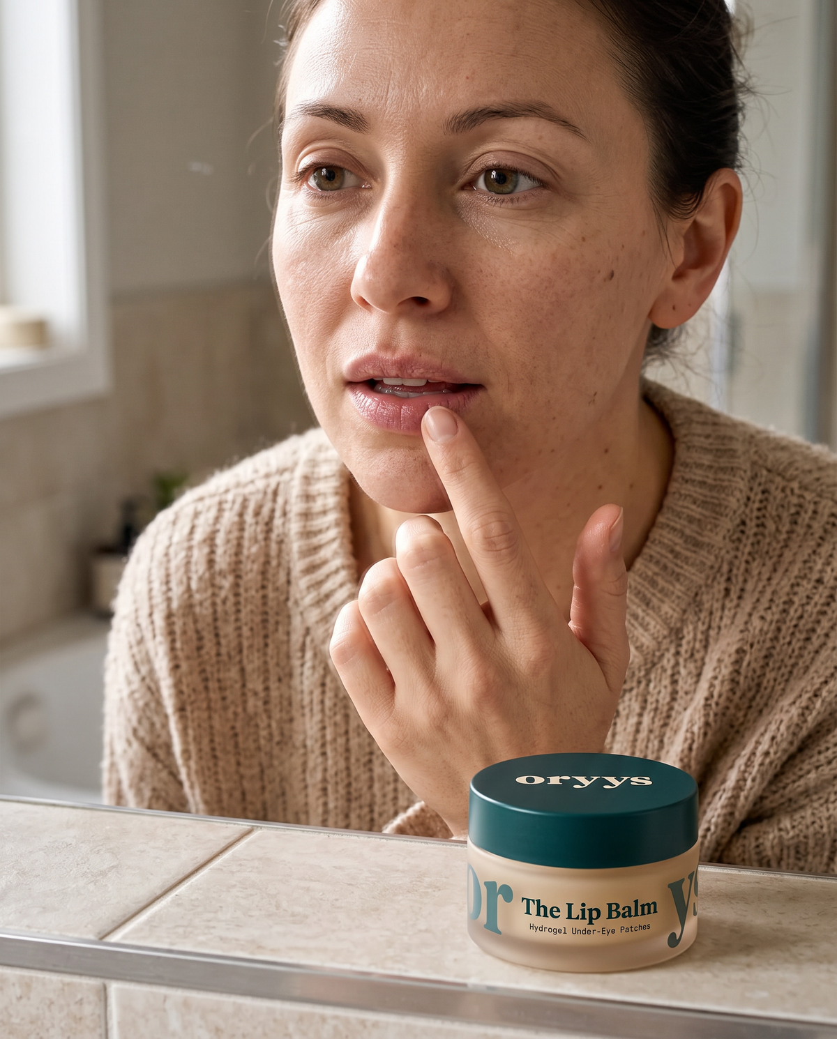 Applying The Lip Balm