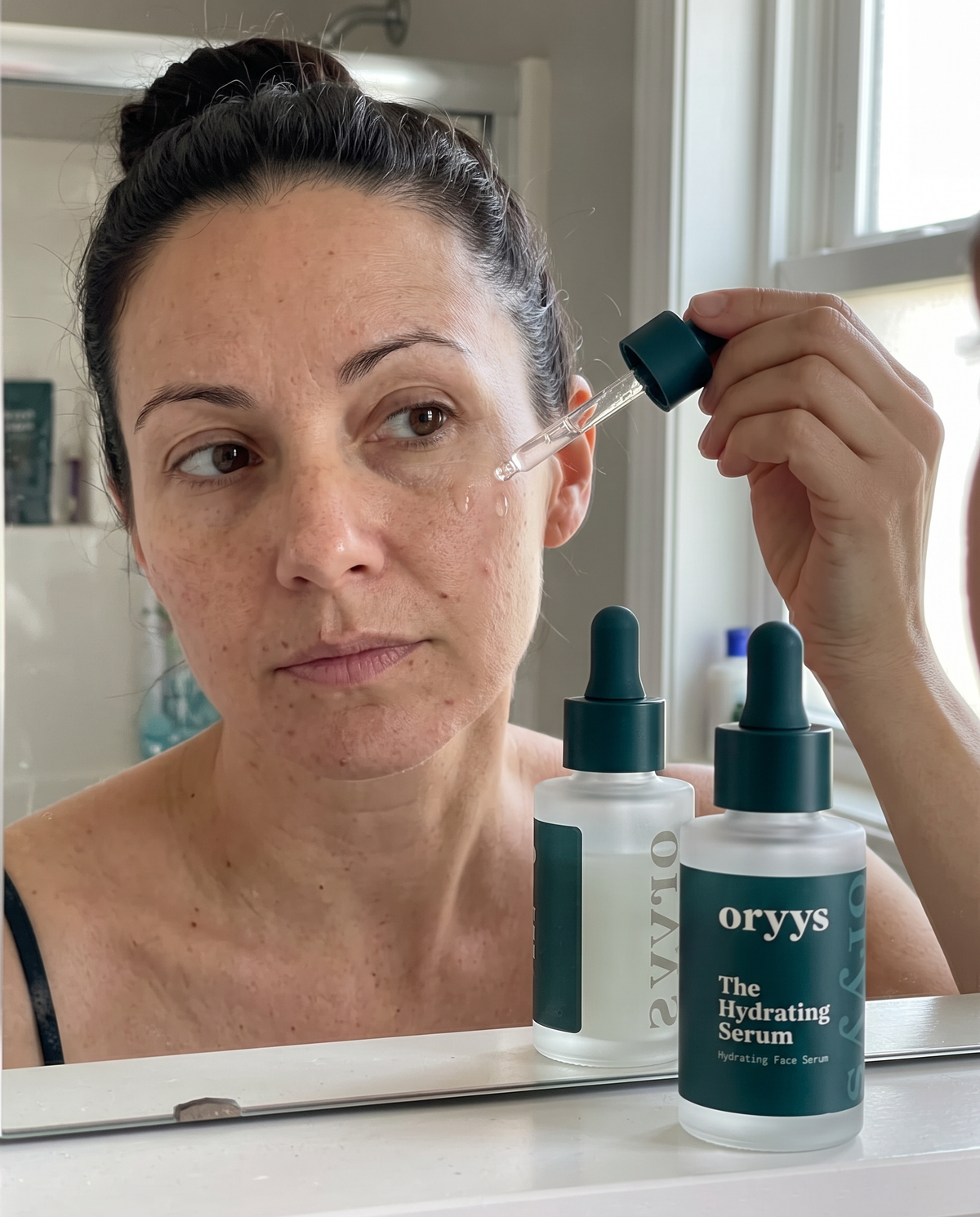 Applying The Hydrating Serum